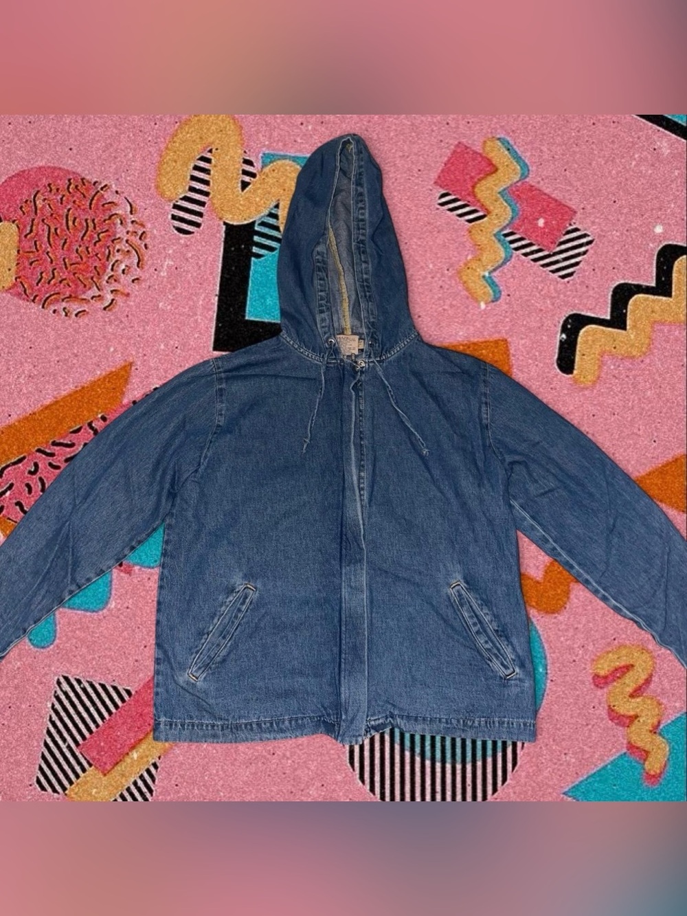 Vintage Denim Hoodie🛼